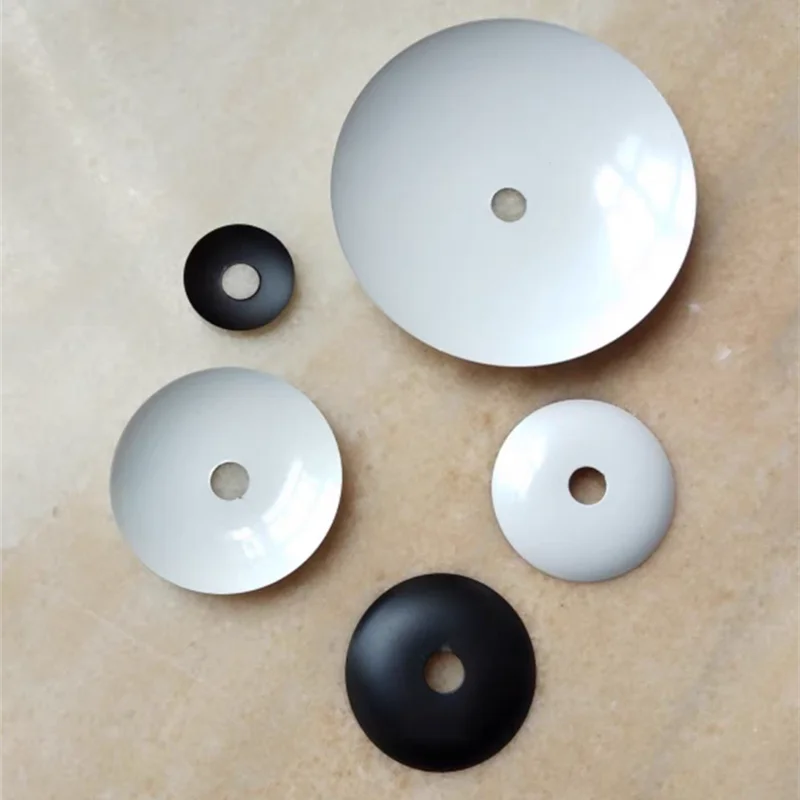 

Черно-белая металлическая круглая крышка, изогнутая крышка, подвесной светильник, поднос, настольный настенный светильник, украшение, аксессуары для освещения своими руками