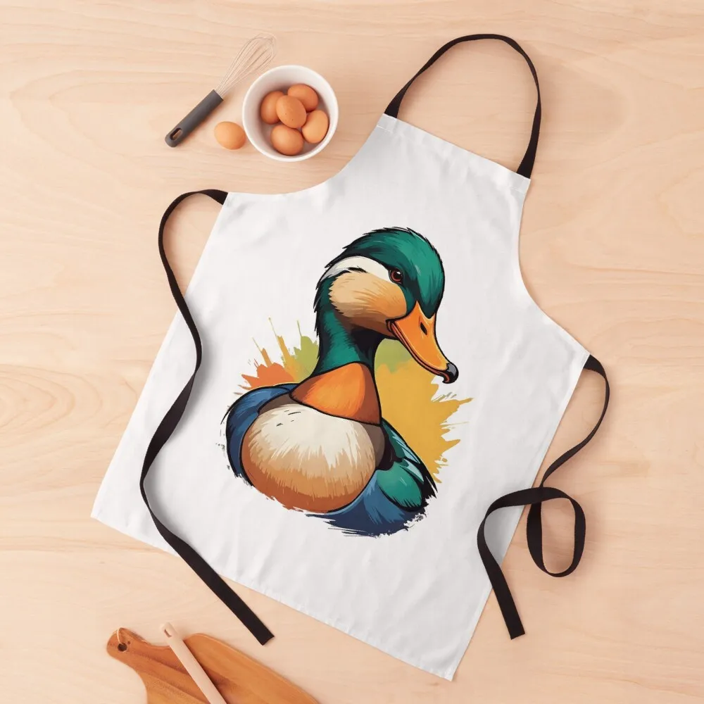 

Mallard Duck Apron Waterproof women Custom Apron