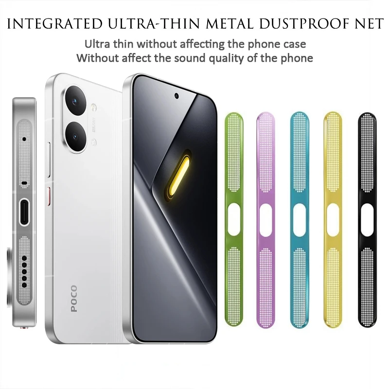 Metal Dustproof Net For Xiaomi Redmi Note 17 15 Pro Plus Turbo5 Max Poco X8 Pro Max Speaker Hole Antidust Mesh Protector Sticker