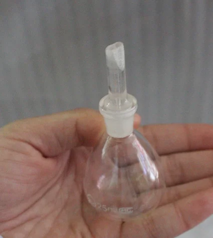 

25ml Glass Specific Gravity Bottle Pycnometer Class A Science Labware Medical