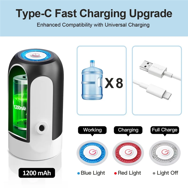 A84G-Water Dispenser Electric Pump Mineral Water Pure Press Automatic Household Water Dispensing
