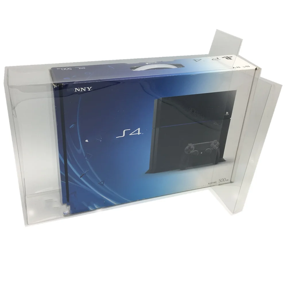 

Collection Display Box For PS4 1100/1000/Sony PlayStation 4 Game Storage Transparent Boxes TEP Shell Clear Collect Case