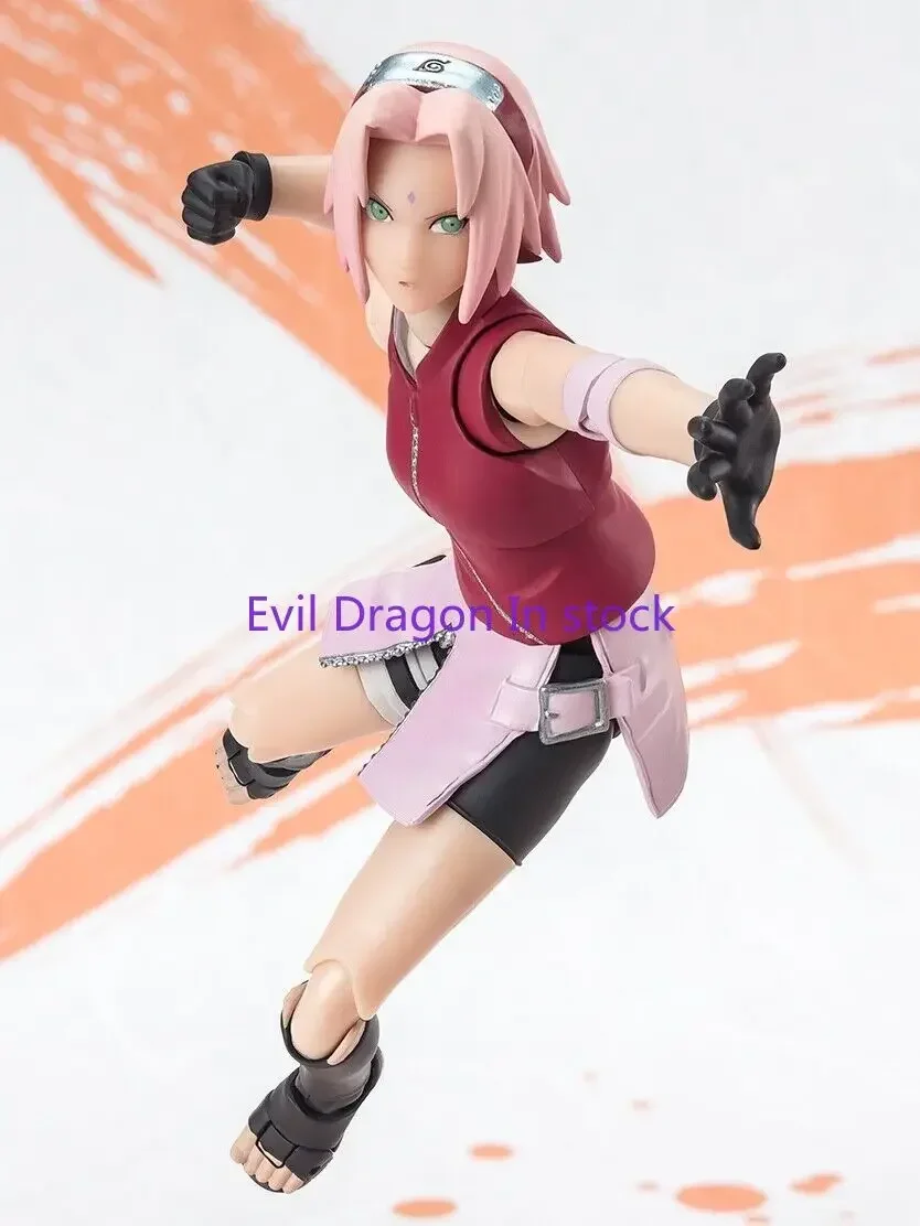 

In Stock Bandai S.H.Figuarts SHF Haruno Sakura NARUTOP99 Version Movable Model Anime Figure Toy Gift