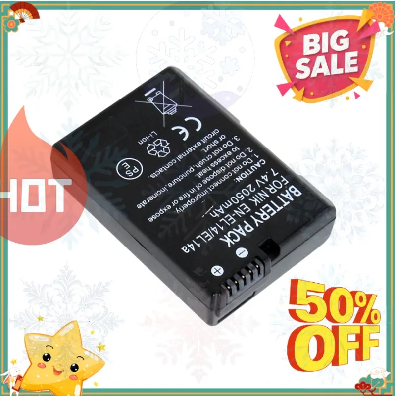 SWZY 2050mAh EN-EL14 EN-EL14a EL14 Camera Battery for Nikon D3300 D3400 D3500 D5600 D5100 D5300 P7100 P7700 P7800 D3100 D3200
