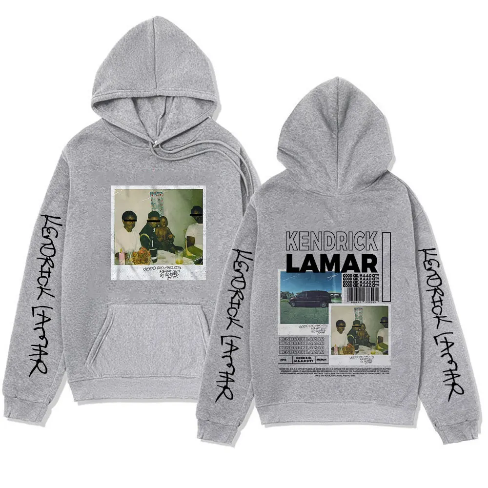 Sudadera con capucha de rapero Kendrick Lamar Good Kid para hombres y mujeres, sudaderas con capucha de álbum de música de estilo Hip Hop, sudaderas de gran tamaño, ropa de calle de moda