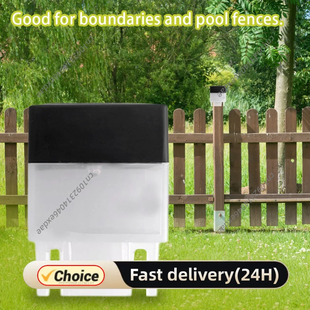 Solar Post Light Modern Fence Deck Lamp Auto On/Off Square Column Fixture Mailbox Lantern for Yard Pathway Decor