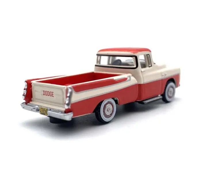 1/87 HO Scale Alloy Car Model D100 Pick-UP 1957 Truck Car Model Train Scene Miniature Collection Sand Table Landscape