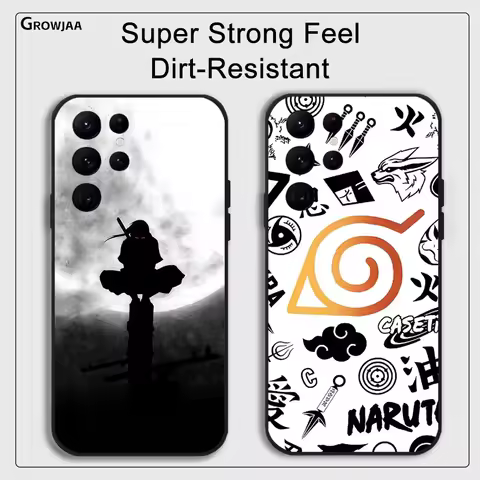 Sa-sukes N-narutos A-akats-ukis Phone Case for Samsung Galaxy S24 Ultra S22 S23 Ultra S21 S20 5G Protective Silicone TPU Funda