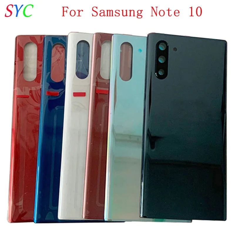 

Back Door Battery Cover Housing For Samsung Note 10 N970F Rear Cover with Camera Lens Frame Logo Repair Parts