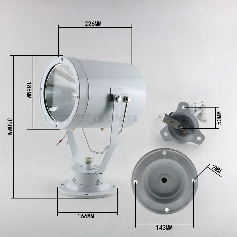 Imagem -04 - Projeto de Xénon Marinho-lâmpada de Luz 24 V55w Varrer 150 w Lâmpada de Xénon Luz Mar Busca Luzes o Holofote Tg9-x