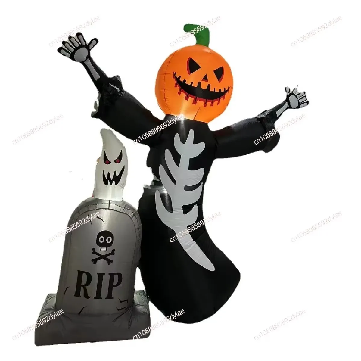 

Halloween Inflatable Air Model 8FT Pumpkin Head Skull Ghost Inflatable Air Model Tombstone Inflatable Air Model