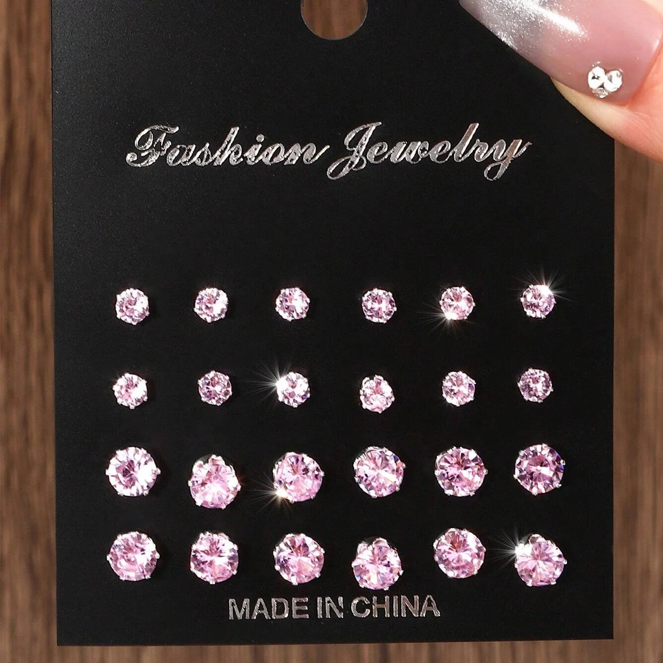 12 Pairs Of Luxurious, Simple, Shiny, And Caring Zirconia Decorative Earrings Are Suitable For Gifts To Parties,And Couples image 5
