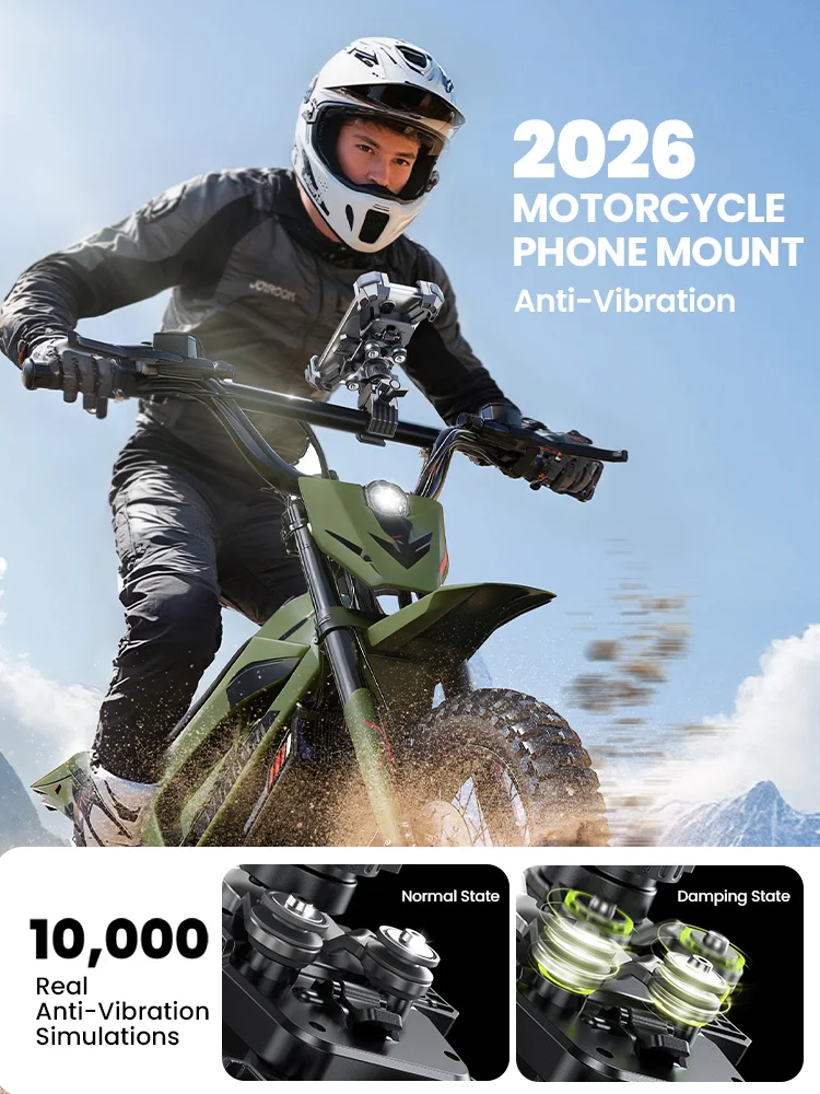 Supporto per telefono da bici Joyroom, stabile, per moto, mountain bike, bici da strada, 360° °   Supporto universale girevole per cellulare per iPhone