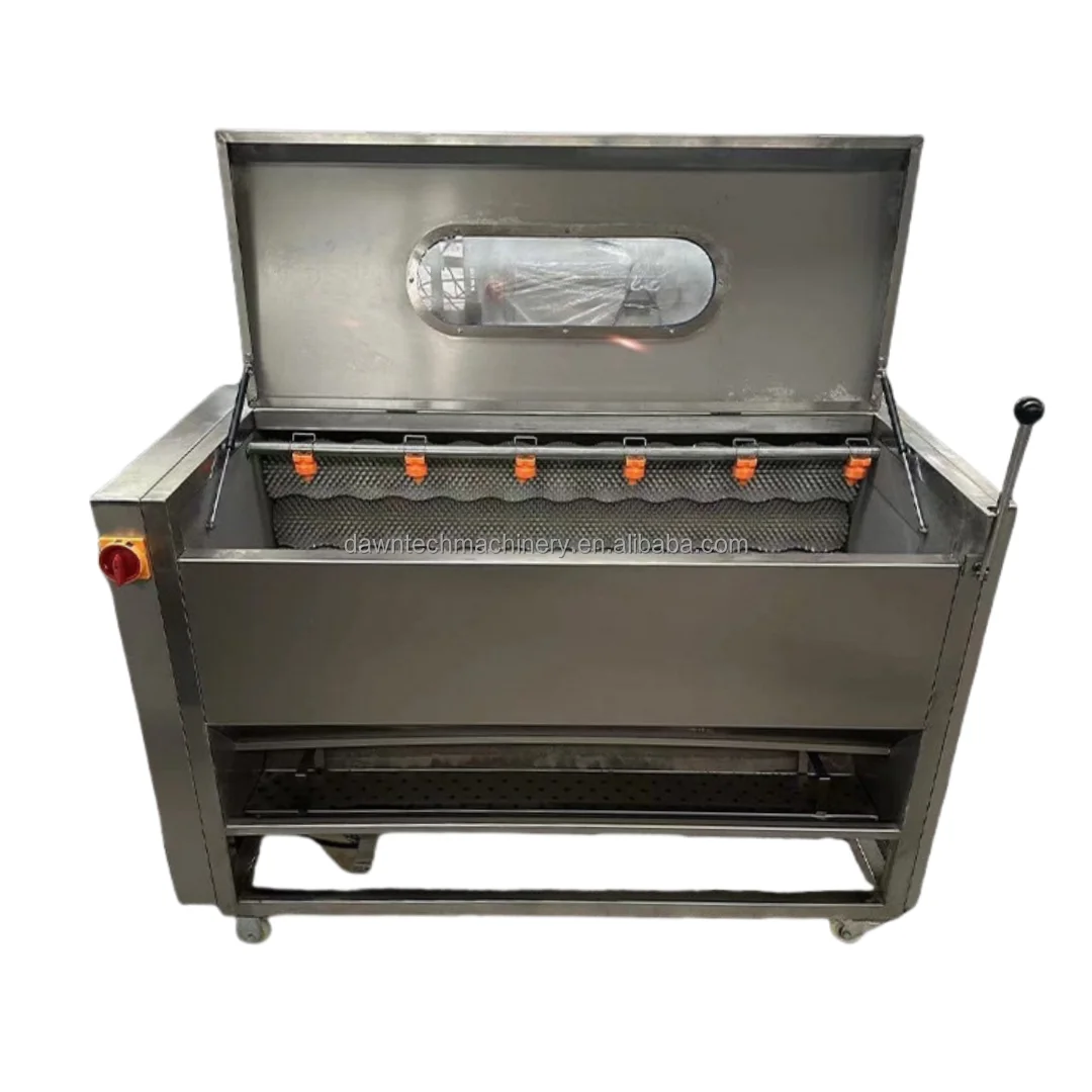 Ginger Carrot Fruit Vegetable Sweet Potato Stainless Steel Cleaning Taro Peeling Beet Skin Brush Peel Wash Machine Automatic