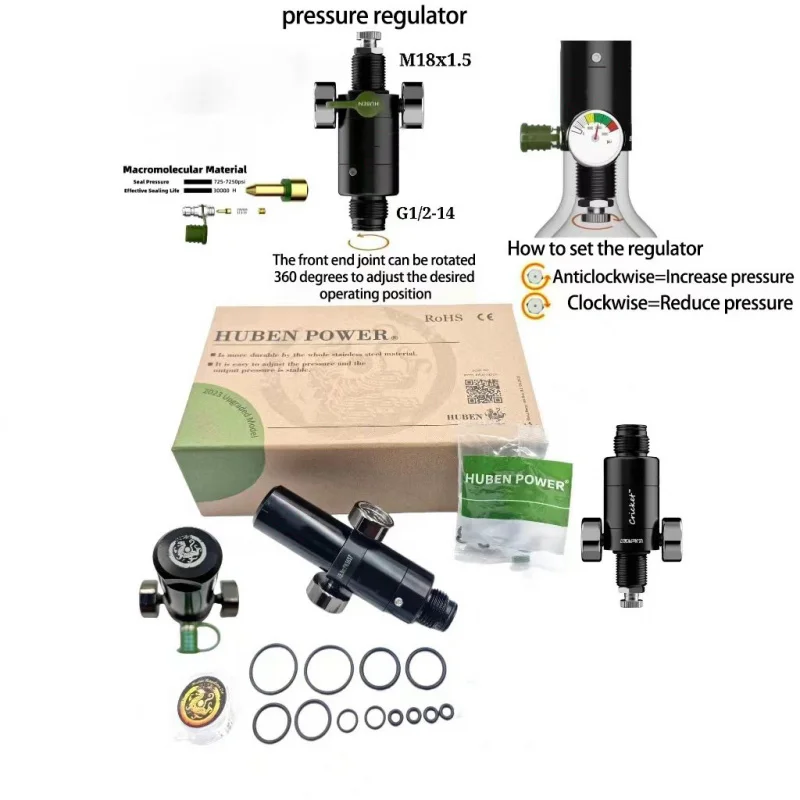 Regler druck 1-3000psi drehen am Ende. Die Front kann 360 Grad