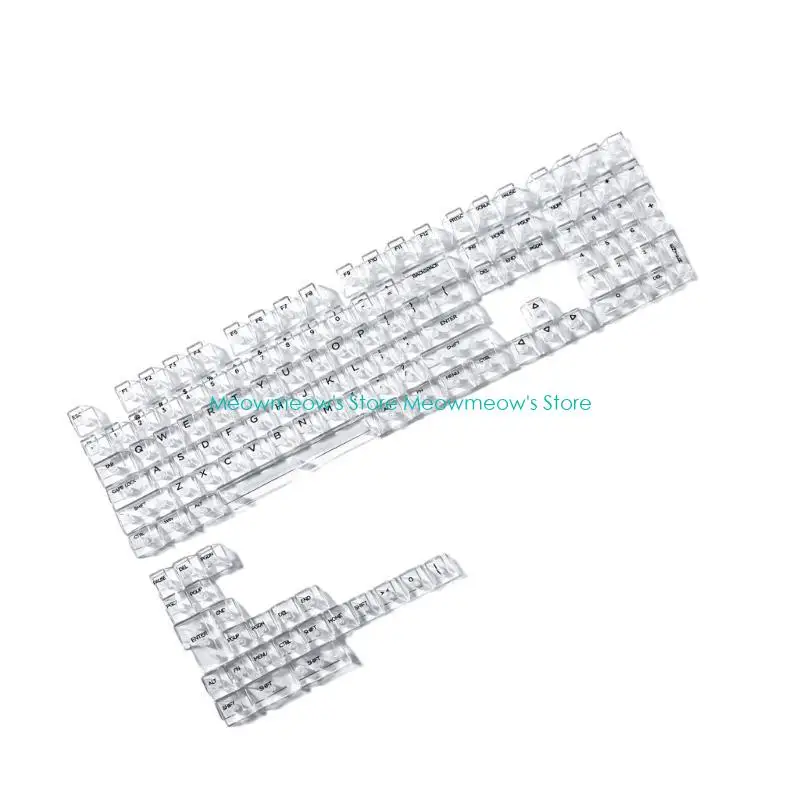 W91A Bộ đầy đủ của 132pcs Xóa Keycaps Cấu hình 10 mm cho 61 68 75 84 89 96 98 100 104 108 Bố cục bàn phím khác nhau