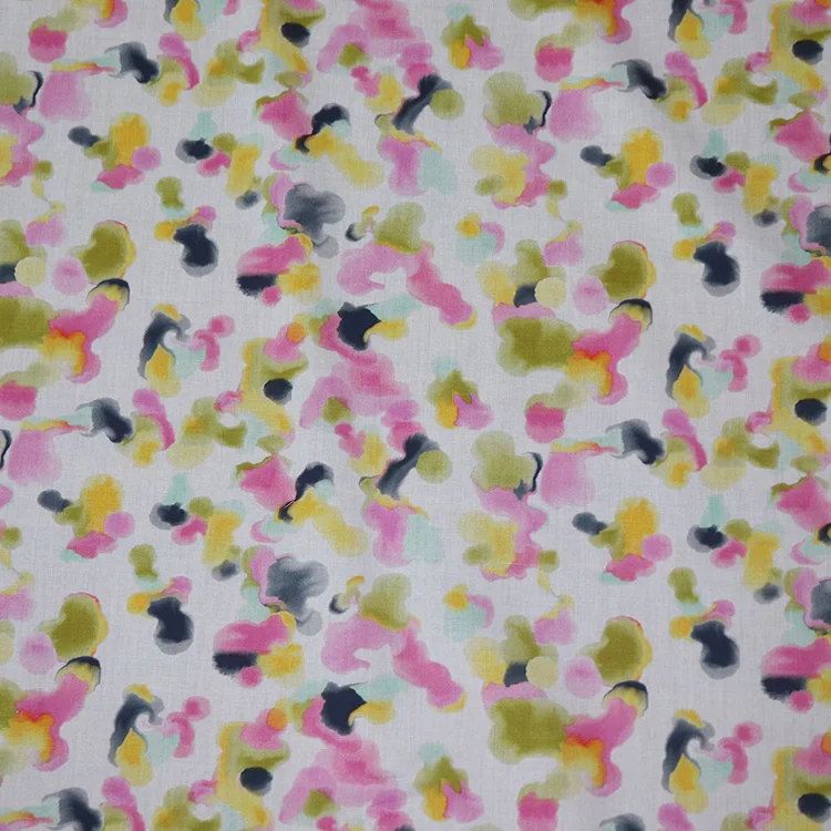 Ramie Linen Fabric 140cm Printed Floral Breathable Lightweight Natural For Shirt Dress Home Decor Curtain Tas & Women's Clothing