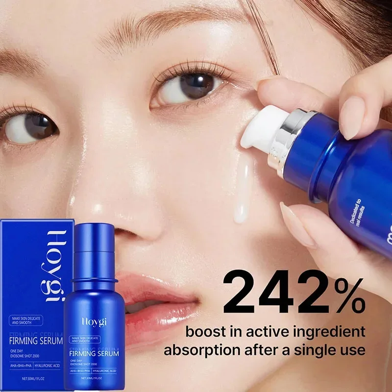 Blue Microneedle Shrink Pores Facial Essence Soft Moist Face Beauty Collagen Jelly Cream Firming Smooth Brighten Korean Cosmetic