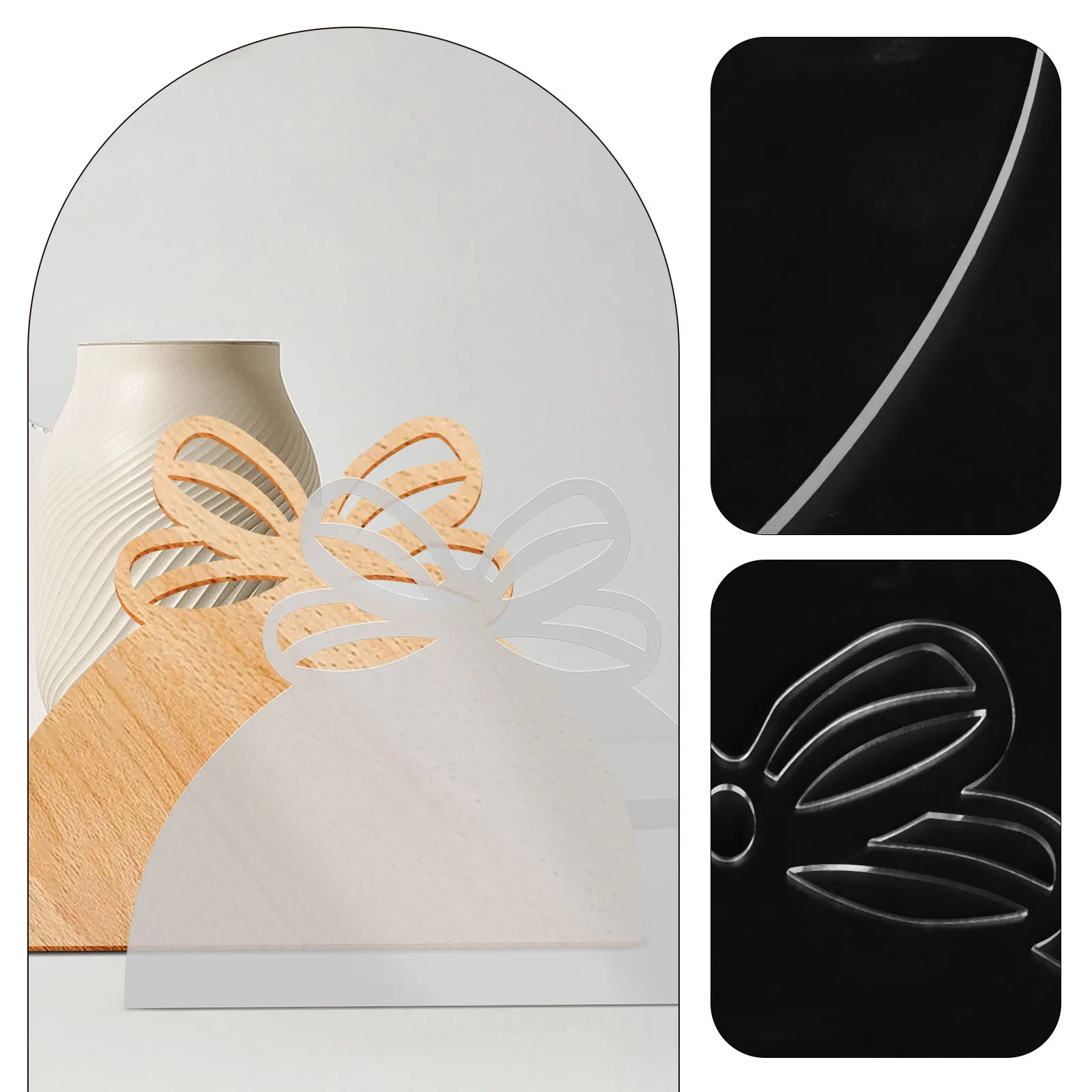 Acrylic Cutting Board Handle Template Sturdy Reusable Diy Woodworking Stencil For Charcuterie Board Making Clear Tool