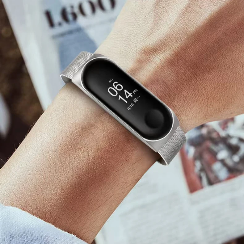 สายรัดข้อมือมิลานสำหรับ Xiaomi Mi band cormi band 6 7 7สแตนเลส miband6เมเทล band4สำหรับ Xiaomi Mi band 7 3 5 6 4