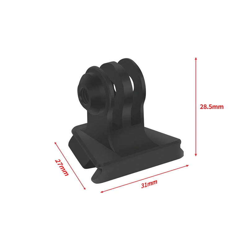 Schnellwechsel-Montageplattenplatine, Anti-Shake-Klemme, V-Anschluss für GoPro 13 Insta360 Drift DJI OSMO 360 Action-Kamera, Gimbal-Stativ, SLR – Detail 13