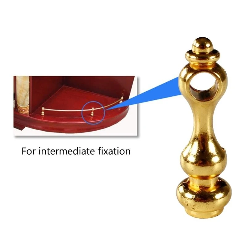  Pack of 8 Practical Metal Furniture Spindles Convenient for Glass Railing Post Bolts and Cabinet Connectors Daily Use
