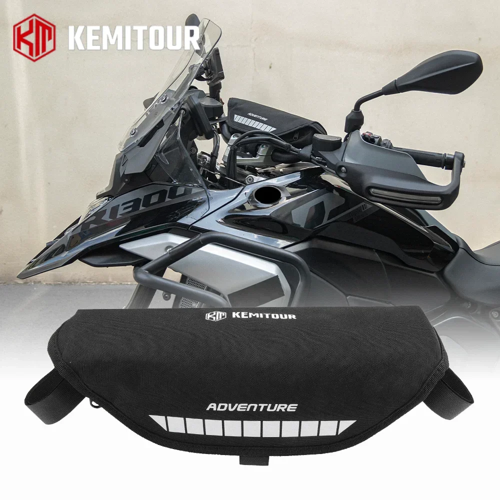 

Universal HandleBar Bag Fit Most Motorcycle For Kawasaki Versys 1000 650 300 Z900 For Triumph Tiger 800 1200 For BMW R For Honda