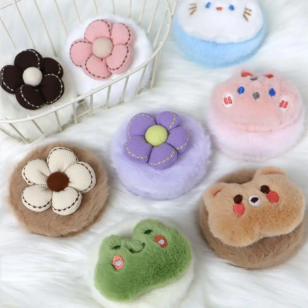 Pluszowe lusterko kosmetyczne Pluszowe lusterko do makijażu Przenośne lusterko podróżne z dwustronnym breloczkiem kosmetycznym o wysokiej jasności