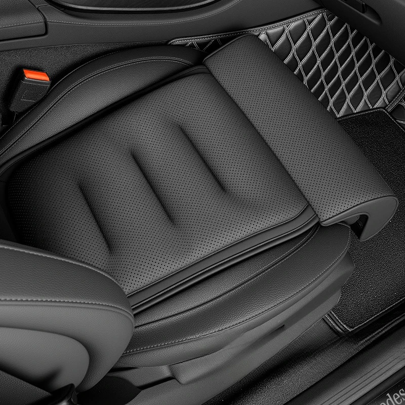 Memory Foam Leg Support Extender Universal Car Seat Cushion Suede Thick Padding Mat for Driver Comfort Auto Seat