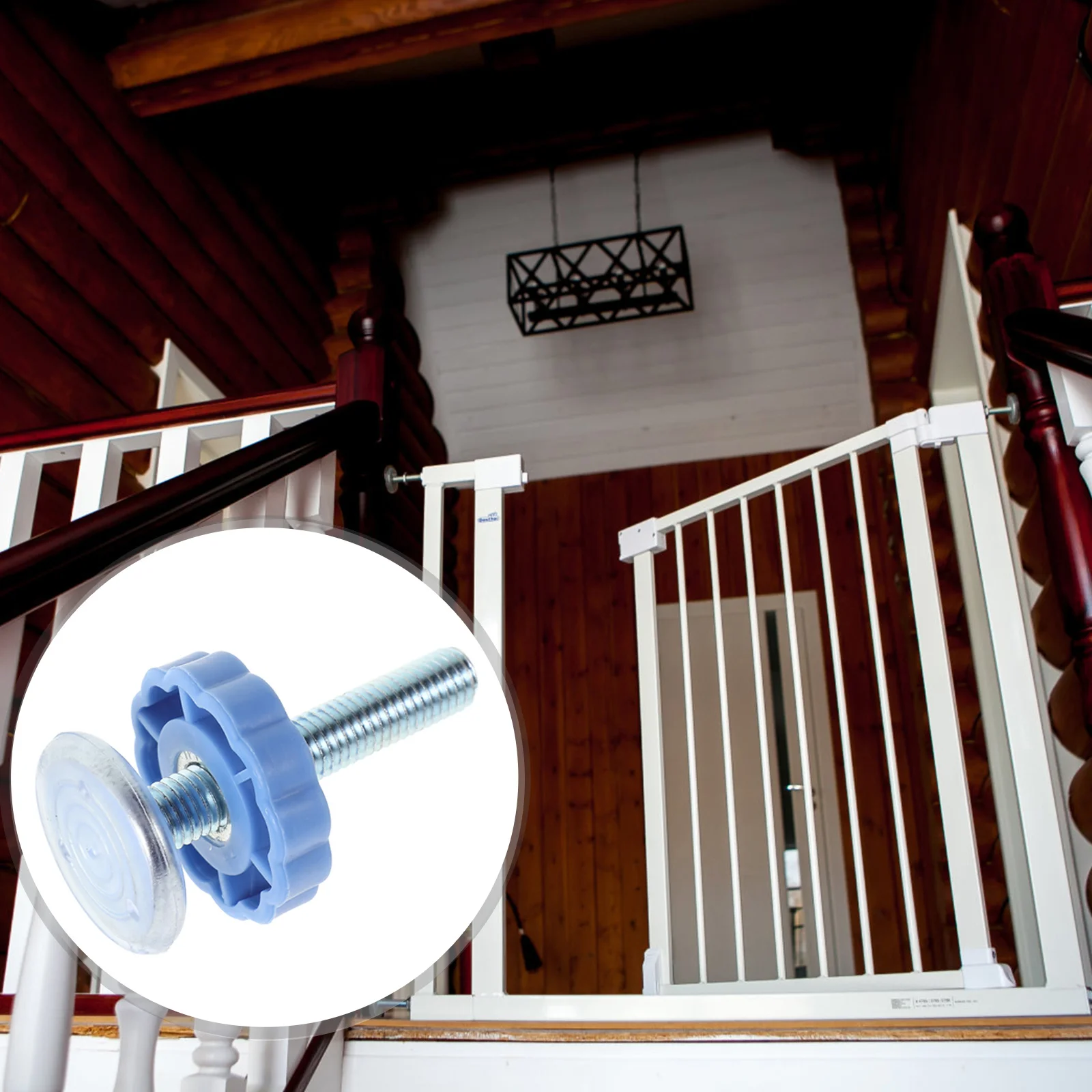 

Детские ворота, сменный стержень шпинделя с резьбой, устанавливаемый под давлением, без сверла, регулируемый комплект винтов для лестницы, синий