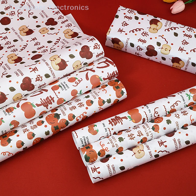 5sheets Tissue Papers Wrapping Creative DIY Craft Flowers Gift Box Packing Wedding Party Home Decoration Supplies 50cm*70cm