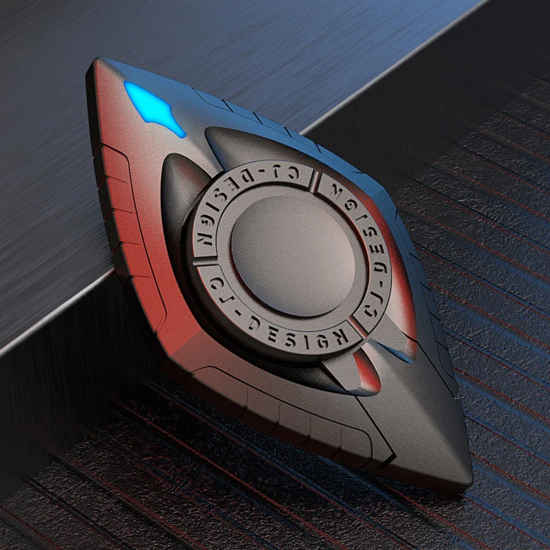 

Fingertip gyro EDC metal finger rotation multi-functional sense of technology office fish decompression artifact