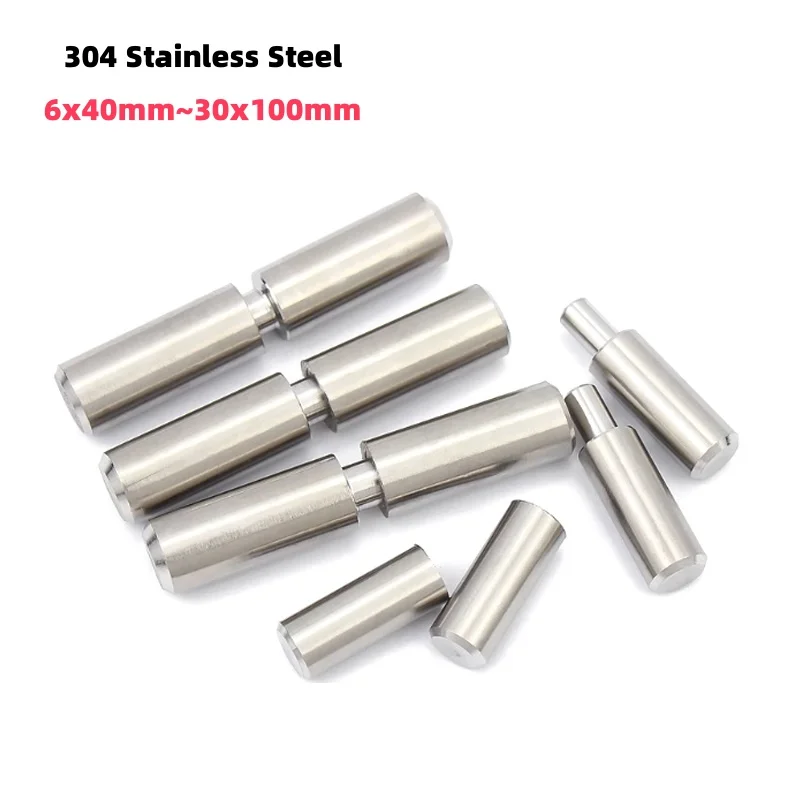 

304 Stainless Steel Welded Hinged Cylindrical Removal Door Shaft Hinges Home Gate Window Part Male to Female Steel Hinge Pin