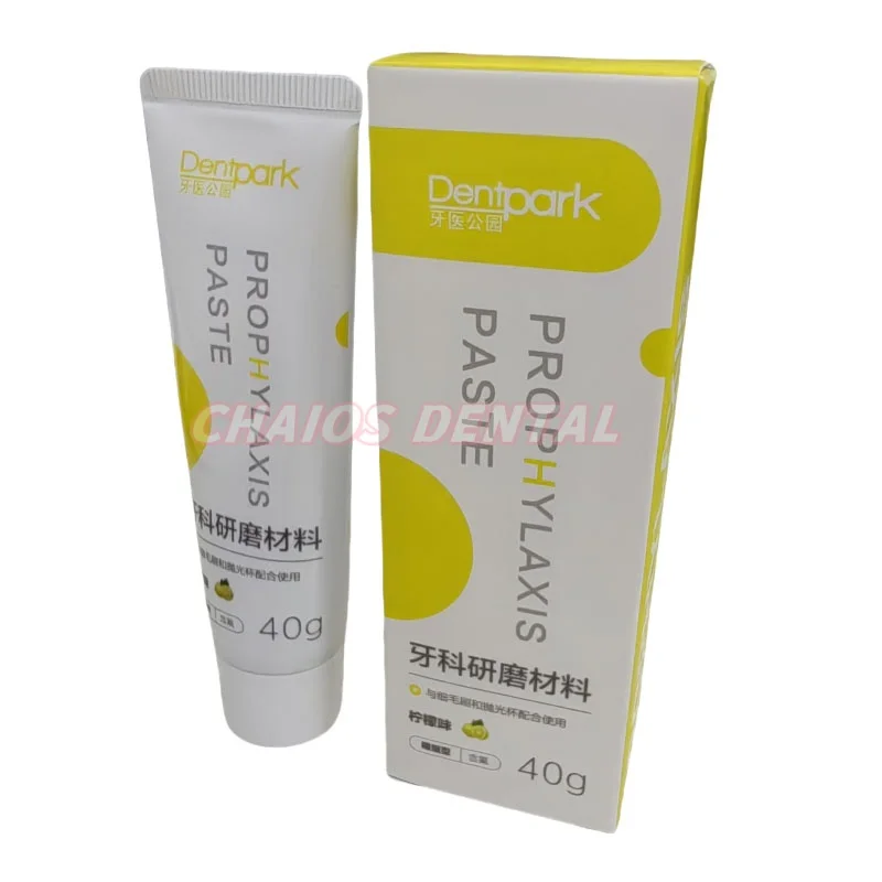 40g/Tube Dental Fine Regular Grit Prophylaxis Paste Dental Prophy  Polishing Pastes Teeth Whitening Materials Lemon/Mint Flavor