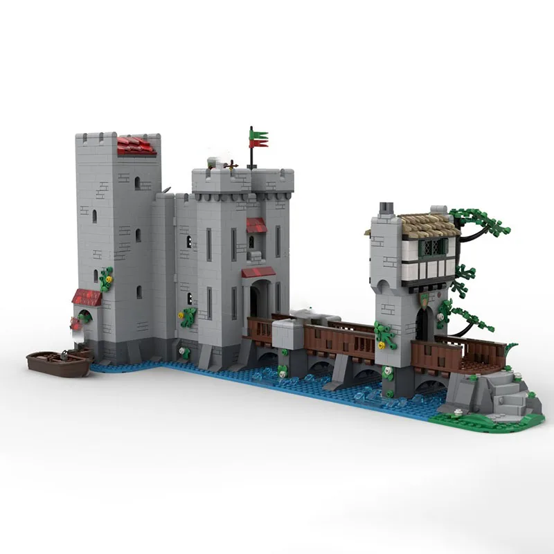نموذج قلعة القرون الوسطى Moc قوالب بناء برج الغابات نموذج منزل كتل التكنولوجيا عيد الميلاد لتقوم بها بنفسك لعبة هدايا البناء #2