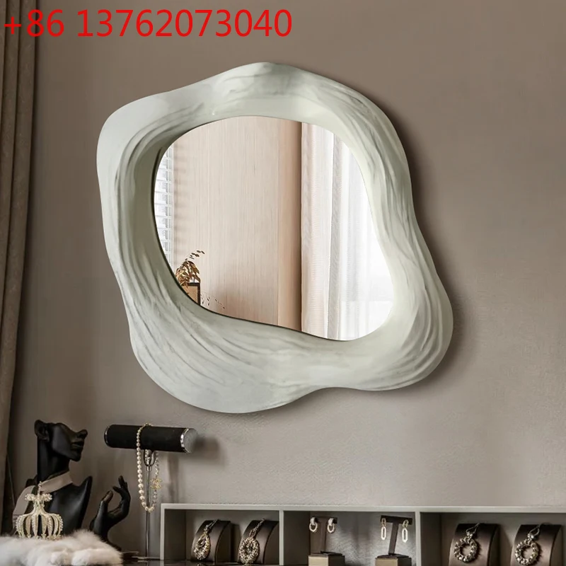 

French bathroom mirror Nordic creative irregular decorative mirror bedroom special-shaped vanity mirror