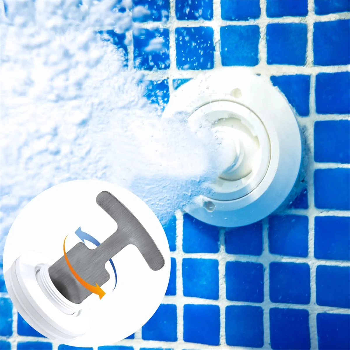 Supernew  Pool Plug Removal Tool, Pool Eyeball Seat Removal Tool with Handle Grip, for Hayward Pool and Spa Return Fitting