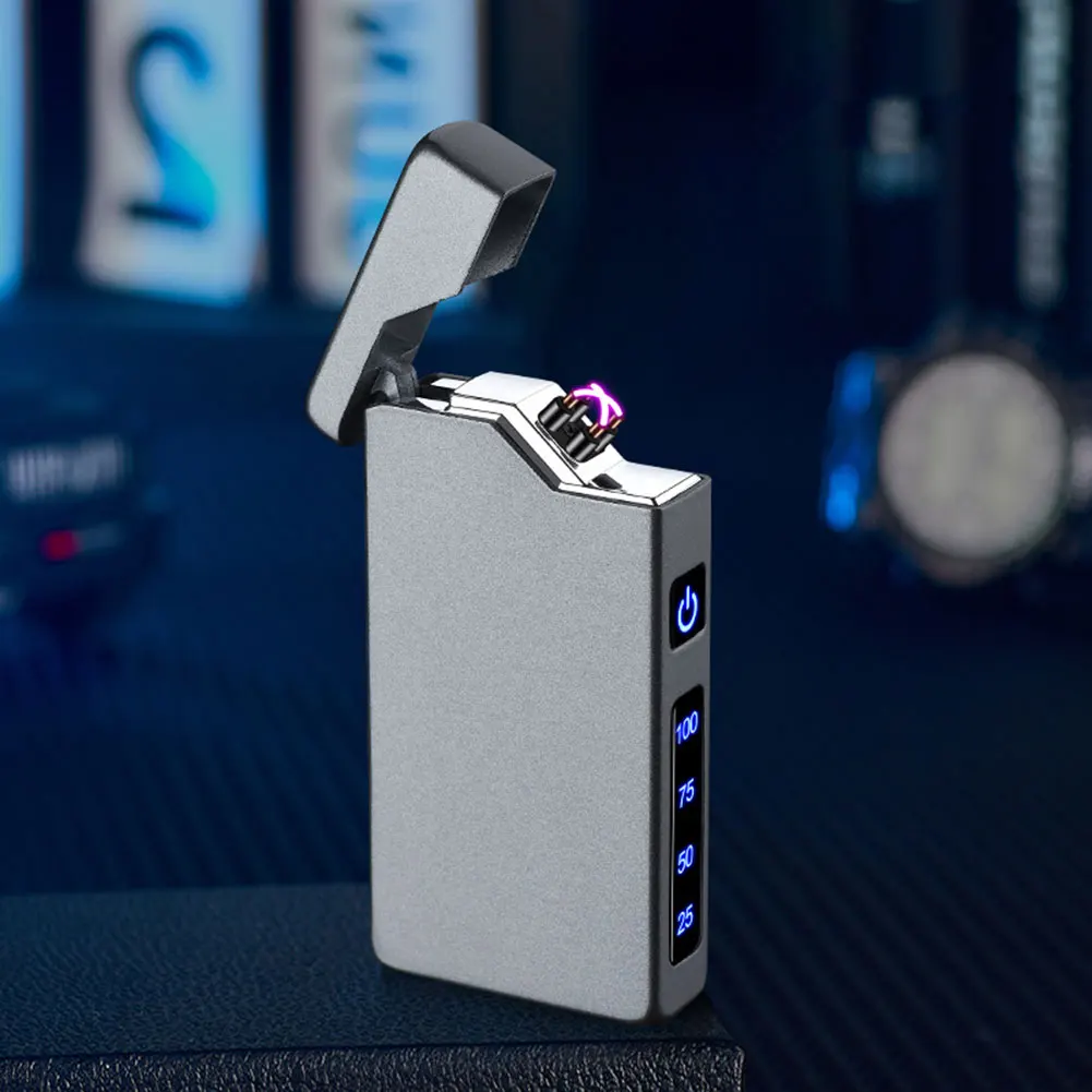 cigarette lighter blender Type-C Mini Cigarette Lighter Without Built-In Battery Metal Wireless  Cigarette Lighter Intelligent Blow Air And Ignite