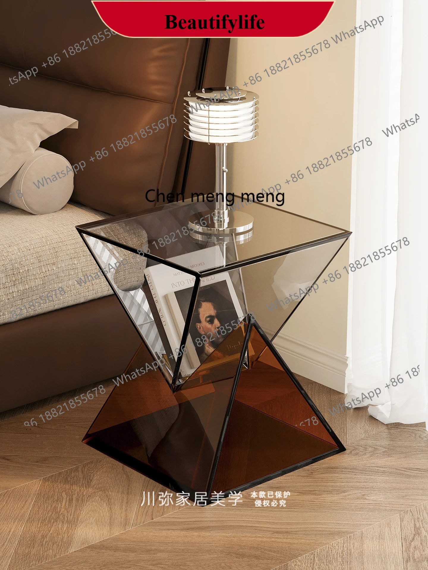 

z183 Прикроватная полка для дома, спальни, небольшой светильник, роскошный высококачественный шкаф для хранения, прикроватная тумбочка, креативный маленький приставной столик