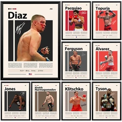 Boxing Legends Famous Boxing Star Champion Poster Canvas Prints Artwork Home Room Wall Decor Boys Room Wall Decoration