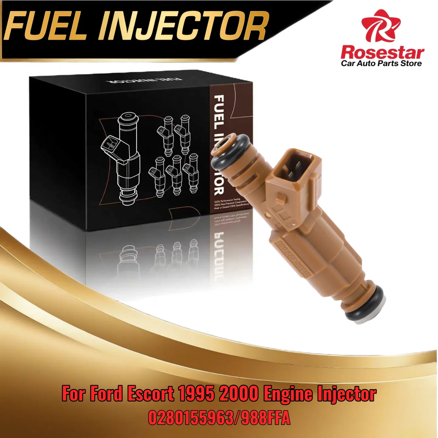 

For Ford Escort 1995 1996 1997 1998 1999 2000 Engine Injector 0280155963 988FFA