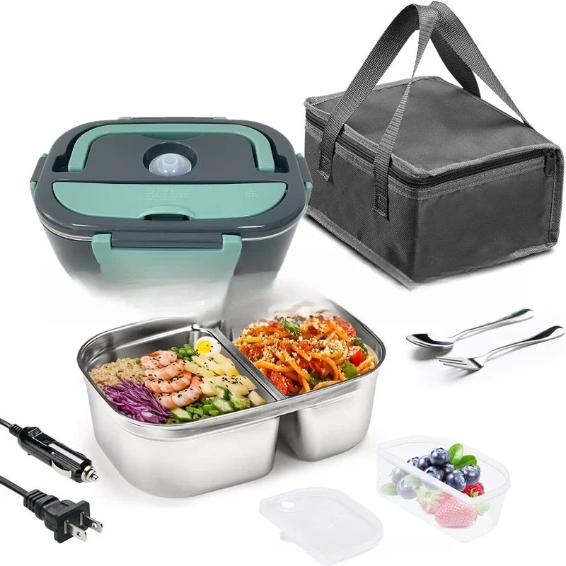 Electric lunch box Home car two-in-one thermal insulation Portable portable box Office heating lunch box