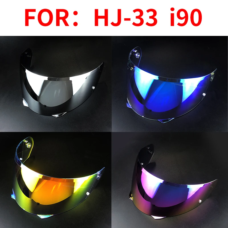 Étui à lentille de visière de casque intégral de moto HJ-33 pour HJC I90, lentille anti-poussière anti-UV, accessoires visière 9 documents