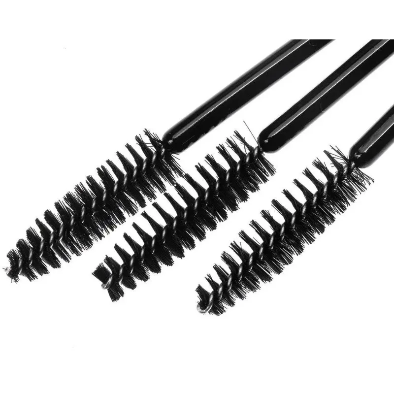 100 Black Disposable Mink Eyelashes Mini Brushes Mascara Applicators Lashes Makeup Brush Beauty Tools