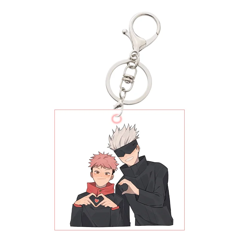 Fushiguro Megumi Kugisaki Nobara Kawaii Cartoon Anime Jujutsu Kaisen Itadori Yuji Gojo Satoru Cute Keychain Pendant Accessories