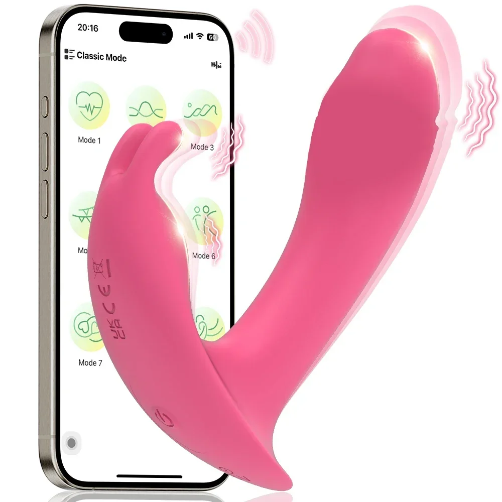 APP Control Wearable Vibrator Women Panties Vibrator G-Spot Vagina Clit Stimulator Female Masturbator Adult Sex Toy for Women