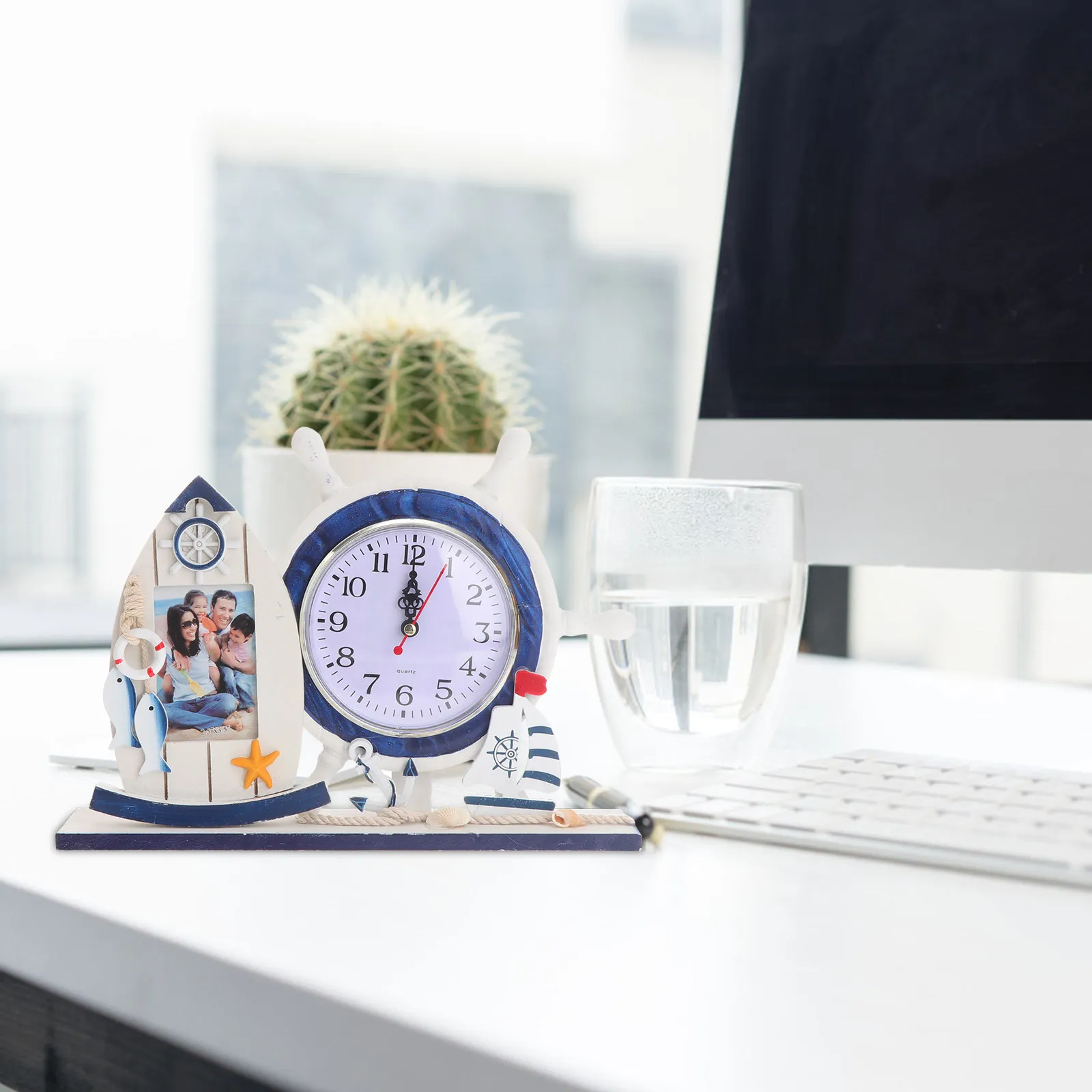 

Настольные часы с элегантным металлическим корпусом, кварцевым механизмом, бесшумным ходом, для спальни, гостиной, офиса, декора рабочего стола, 1 шт.