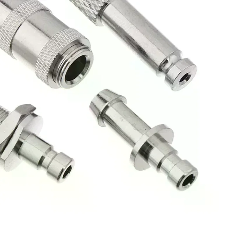 Metal Air Hose Connector Nibp Adapter Blood Pressure Meter Bp Cuff Joint Link Male Female Quick Connection Bayonet Airway