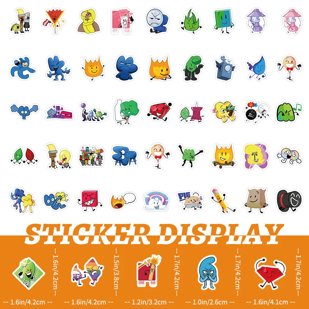 Imagem -06 - Anime Jogo Attle para Dream Island Adesivos Faça Você Mesmo Wall Reward Sticker Toy Decoração para Bagagem Laptop Telefone Guitarra Geladeira 50 Pcs 103 Pcs