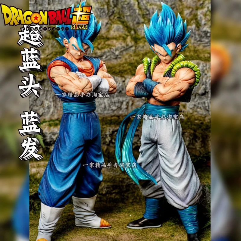 

31cm Dragon Ball Anime Toy Double King Statue Son Goku Vegeta Handmade Gk Statue Collection Model Desktop Ornament Boy Gift